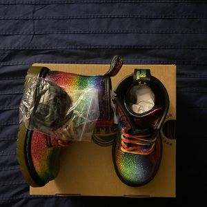 Girls Dr. Martens size 7 Color Rainbow Patent Leather BRAND NEW, NEVER WORN